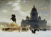 Vasily Surikov Bronze horseman oil painting artist